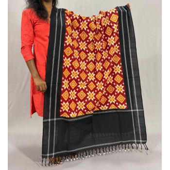 PSSIICDP5Y04IBDC02- Double Ikat cotton dupatta