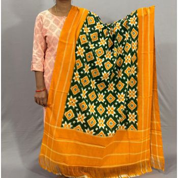 PSSIICDP5Y04IBDC18- Double Ikat cotton dupatta