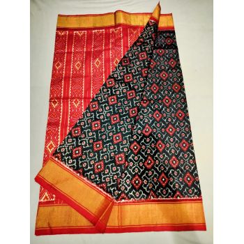 PUSNIDSS5Y06NCCD08- Ikat silk saree