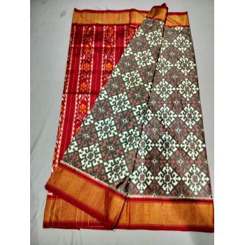 PUSNIDSS5Y06NCCD09- Ikat silk saree