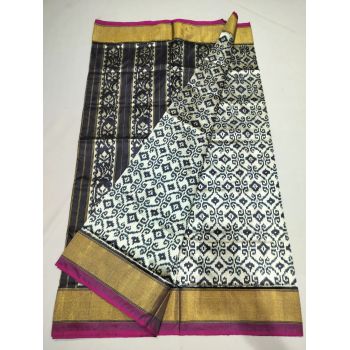 PUSNIDSS5Y06NCCD18- Ikat silk saree