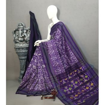 PALUIDSS5Y10BBCD11- Ikat silk saree
