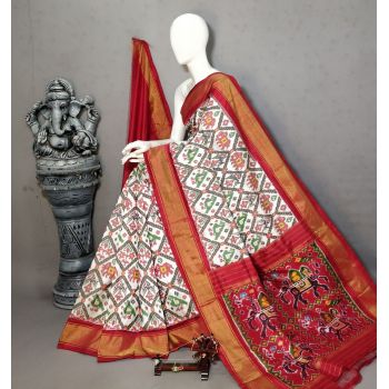 PALUIDSS5Y10BBCD18- Ikat silk saree