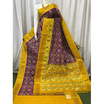 PASKIDSS5Y10NCDD20- Ikat silk saree