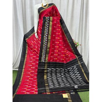 PASKILWS5Y10XEDC11- light weight Ikat silk saree