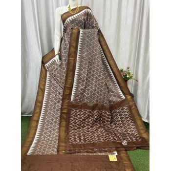 PASKILWS5Y10XEDC12- light weight Ikat silk saree