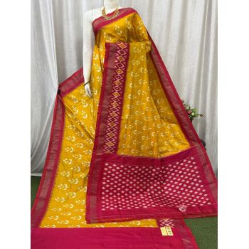 PASKILWS5Y10XEDC22- light weight Ikat silk saree