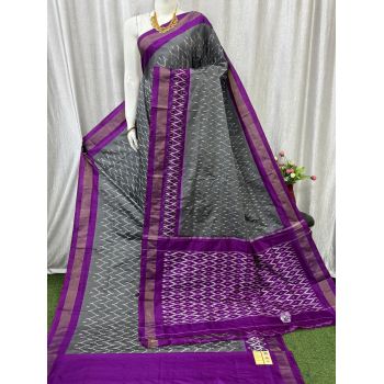 PASKILWS5Y10XEDC23- light weight Ikat silk saree