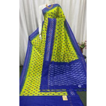 PASKILWS5Y10XEDC26- light weight Ikat silk saree