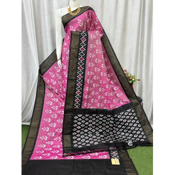 PASKILWS5Y10XEDC27- light weight Ikat silk saree