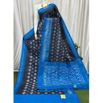 PASKILWS5Y10XEDC32- light weight Ikat silk saree