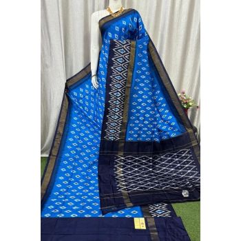 PASKILWS5Y10XEDC39- light weight Ikat silk saree