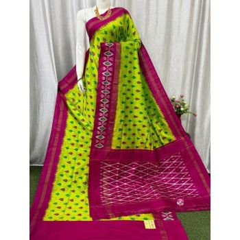 PASKILWS5Y10XEDC44- light weight Ikat silk saree