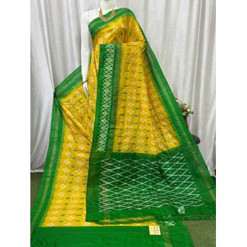 PASKILWS5Y10XEDC45- light weight Ikat silk saree