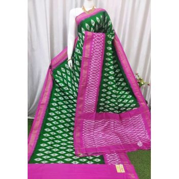 PASKILWS5Y10XEDC52- light weight Ikat silk saree