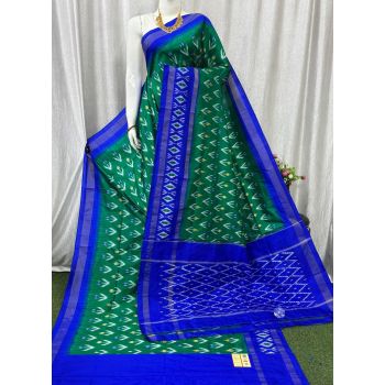 PASKILWS5Y10XEDC57- light weight Ikat silk saree