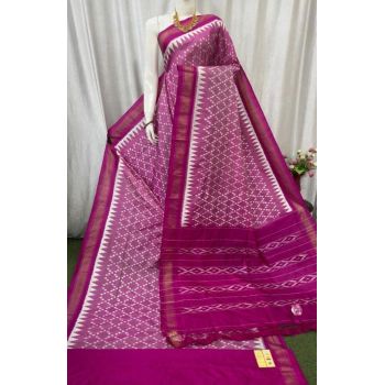 PASKILWS5Y10XEDC59- light weight Ikat silk saree