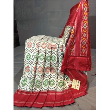 PGMRIDSS5Y09NICD04- Ikat silk saree