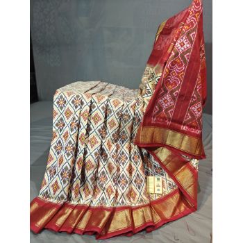 PGMRIDSS5Y09NICD05- Ikat silk saree