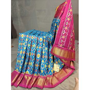 PGMRIDSS5Y09NICD07- Ikat silk saree