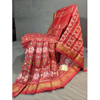 PGMRIDSS5Y09NICD16- Ikat silk saree