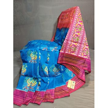 PGMRIDSS5Y09NICD22- Ikat silk saree