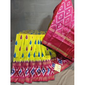 PGMRILWS5Y08XEDC14- light weight Ikat silk saree