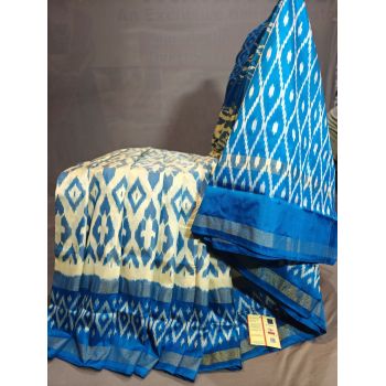 PGMRILWS5Y08XEDC23- light weight Ikat silk saree