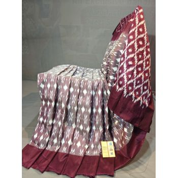 PGMRILWS5Y10SFCD07- light weight Ikat silk saree
