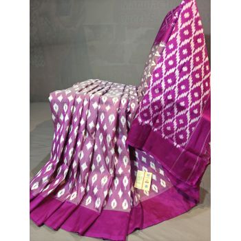 PGMRILWS5Y10SFCD22- light weight Ikat silk saree