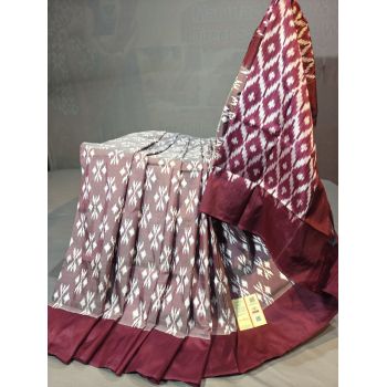 PGMRILWS5Y10SFCD25- light weight Ikat silk saree