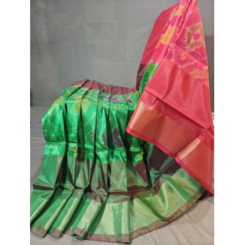 PGMRISSS5Y10ISDC03- Ikat soft silk saree