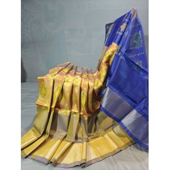 PGMRISSS5Y10ISDC07- Ikat soft silk saree