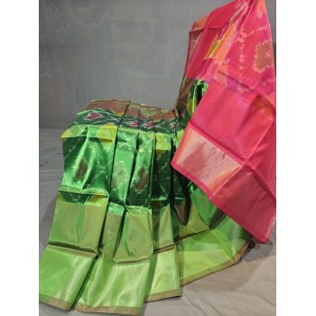 PGMRISSS5Y10ISDC12- Ikat soft silk saree