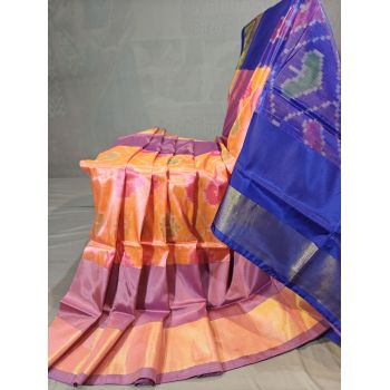 PGMRISSS5Y10ISDC22- Ikat soft silk saree