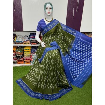 PSRGICTS5Y11INDC29- Ikat cotton saree