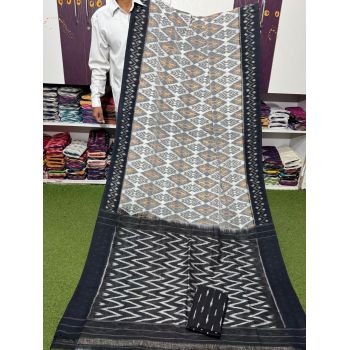PSRGICTS5Y11INDC32- Ikat cotton saree