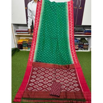 PSRGICTS5Y11INDC39- Ikat cotton saree