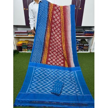 PSRGICTS5Y11INDC46- Ikat cotton saree