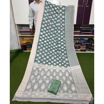 PSRGICTS5Y11INDC55- Ikat cotton saree