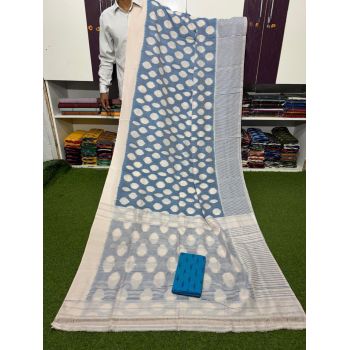 PSRGICTS5Y11INDC65- Ikat cotton saree