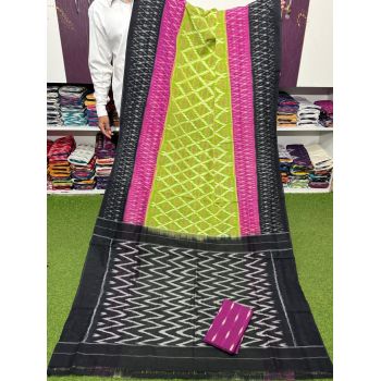 PSRGICTS5Y11INDC68- Ikat cotton saree
