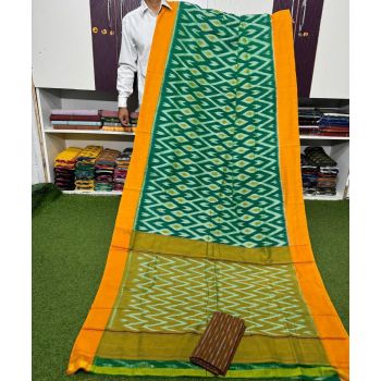 PSRGICTS5Y11INDC70- Ikat cotton saree