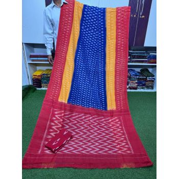 PSRGICTS5Y11INDC75- Ikat cotton saree