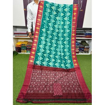 PSRGICTS5Y11INDC76- Ikat cotton saree