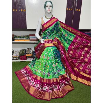 PSRGIDSS5Y09BBCD01- Ikat silk saree