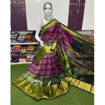 PSRGIDSS5Y09BBCD02- Ikat silk saree