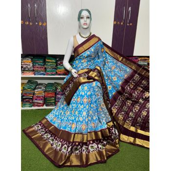 PSRGIDSS5Y09BBCD09- Ikat silk saree