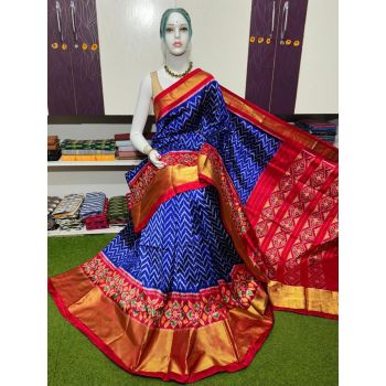 PSRGIDSS5Y09BBCD11- Ikat silk saree