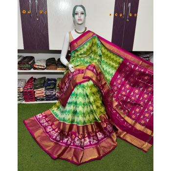 PSRGIDSS5Y09BBCD28- Ikat silk saree